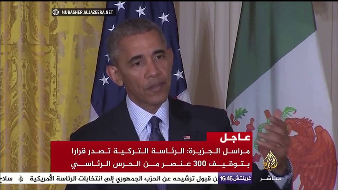 أوباما ينفي ضلوع أي أمريكي في محاولة الانقلاب الفاشلة في تركيا