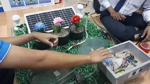 #โปรเจคiot ระบบรดน้ำอัตโนมัติพลังงานแสงอาทิตย์ Arduino