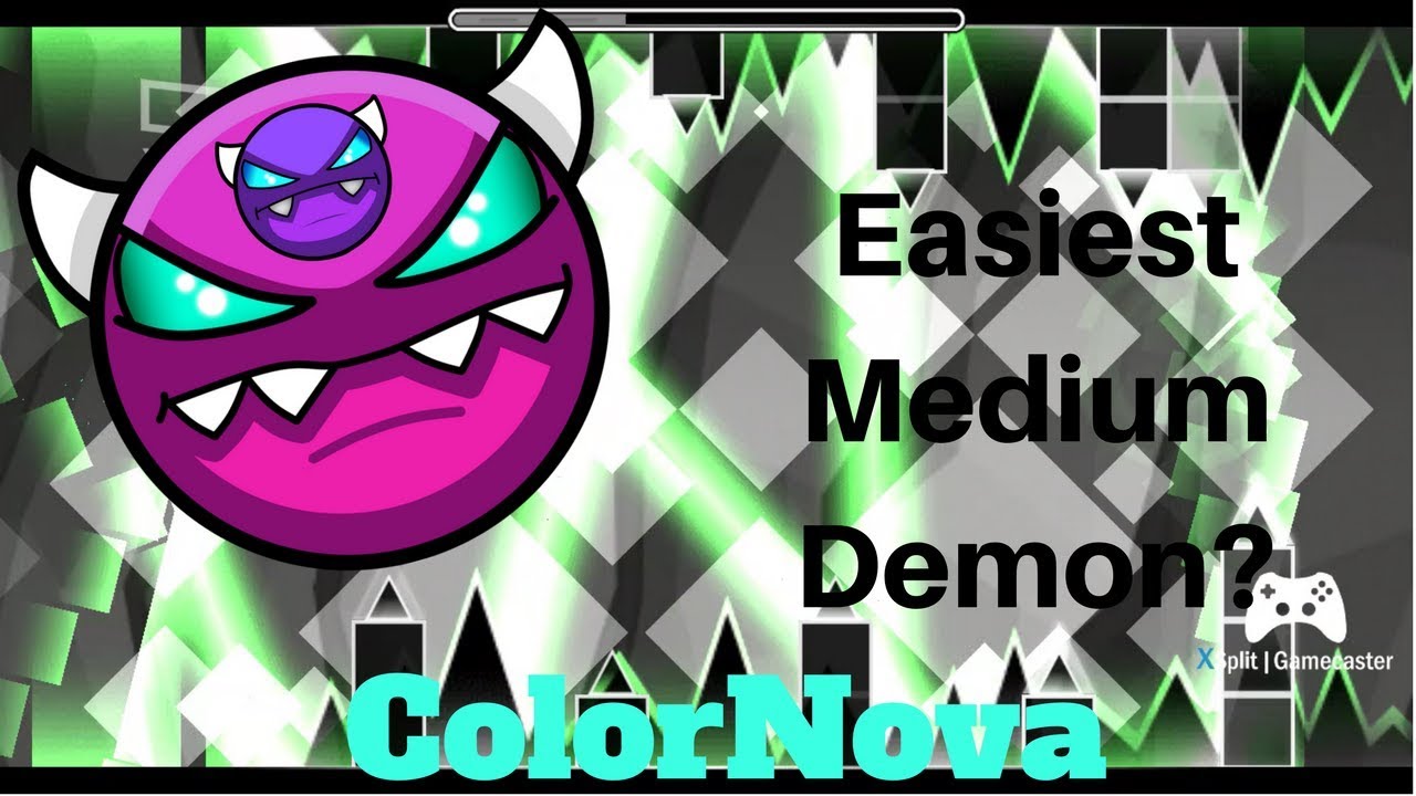Easiest Medium Demon ColorNova Geometry Dash YouTube Easiest medium demon colornova geometry dash youtube