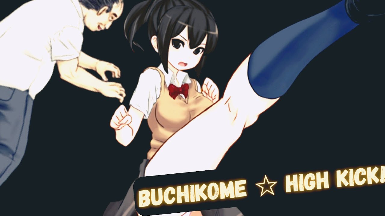 SCHOOL GIRL SENT OLD MAN TO A KNOCKDOWN - Buchikome High Kick! - WaiFuPro  GamePlay Ryona | - YouTube