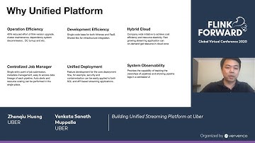 Building Unified Streaming Platform at Uber