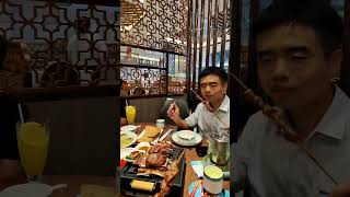 Dinner with Chinese partners with halal Muslim food #chinafood  #asiafood #yumasia #chinesefood