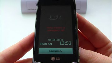 LG GT405 Viewty GT Unlock & input / enter code.AVI