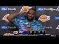 LeBron James Postgame Interview | Los Angeles Lakers lose to Miami Heat 112-98