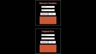 Javascript Project 5: Discount Calculator & Original  Price screenshot 1