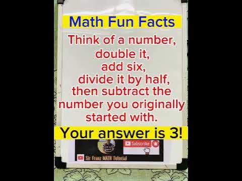 MATH FUN FACTS #003 - YouTube