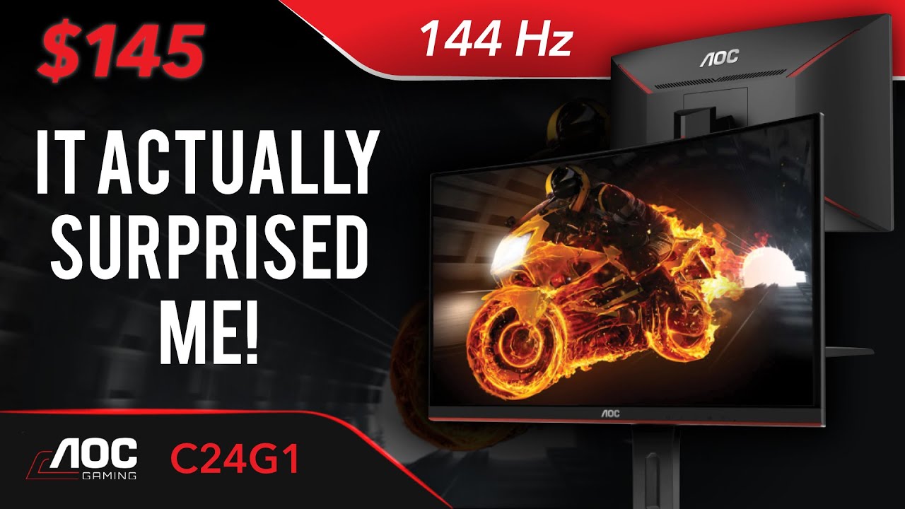 The Cheapest 144Hz Monitor on  is Actually GOOD! - AOC C24G1 Detailed  Review 