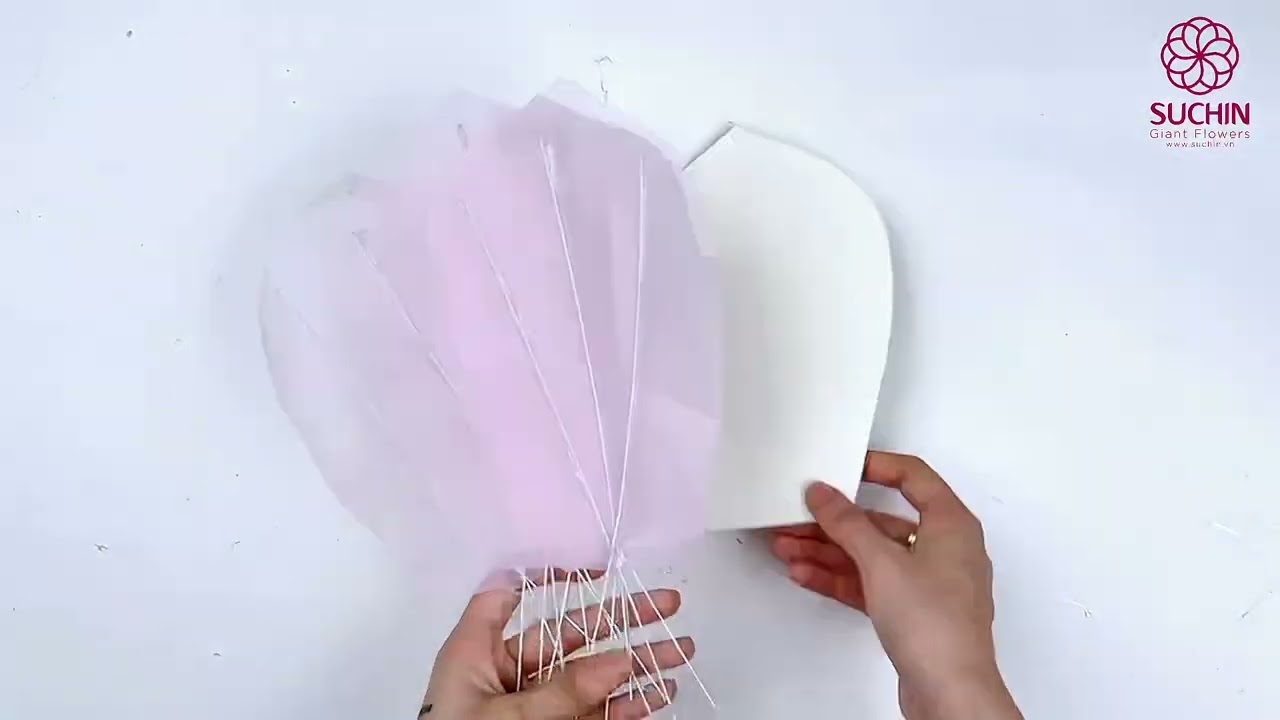 DIY Giant Organza Cherry Blossom | Tự Làm Hoa Anh Đào Khổng Lồ Bằng Vải Voan