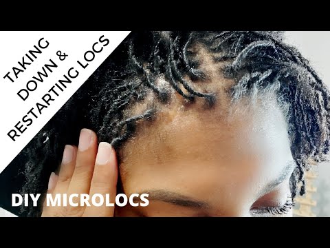 HOW I RETIGHTEN MY MICRO LOCS 1. MOVE EXCESS HAIR OUT THE WAY