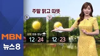 주말 내내 맑고 따뜻…아침까지 짙은 안개