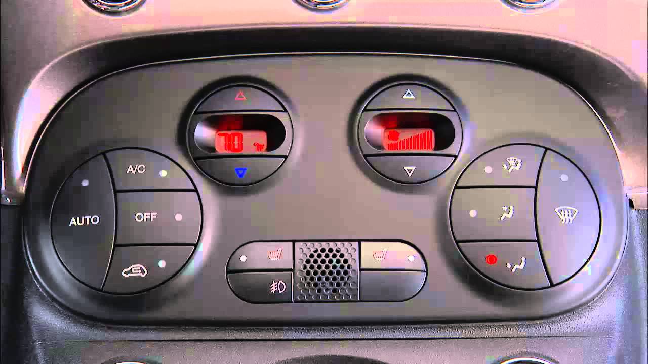 2014 Fiat 500e Climate Controls YouTube