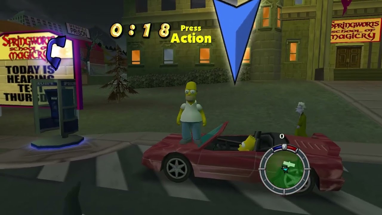 The Simpsons Hit and Run PC gameplay Final Level !! Level 7 Homer's second Level🔥🔥
