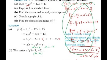 MATH001, 3.1 Quadratic Functions