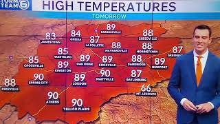 WATE Weather at 11pm 