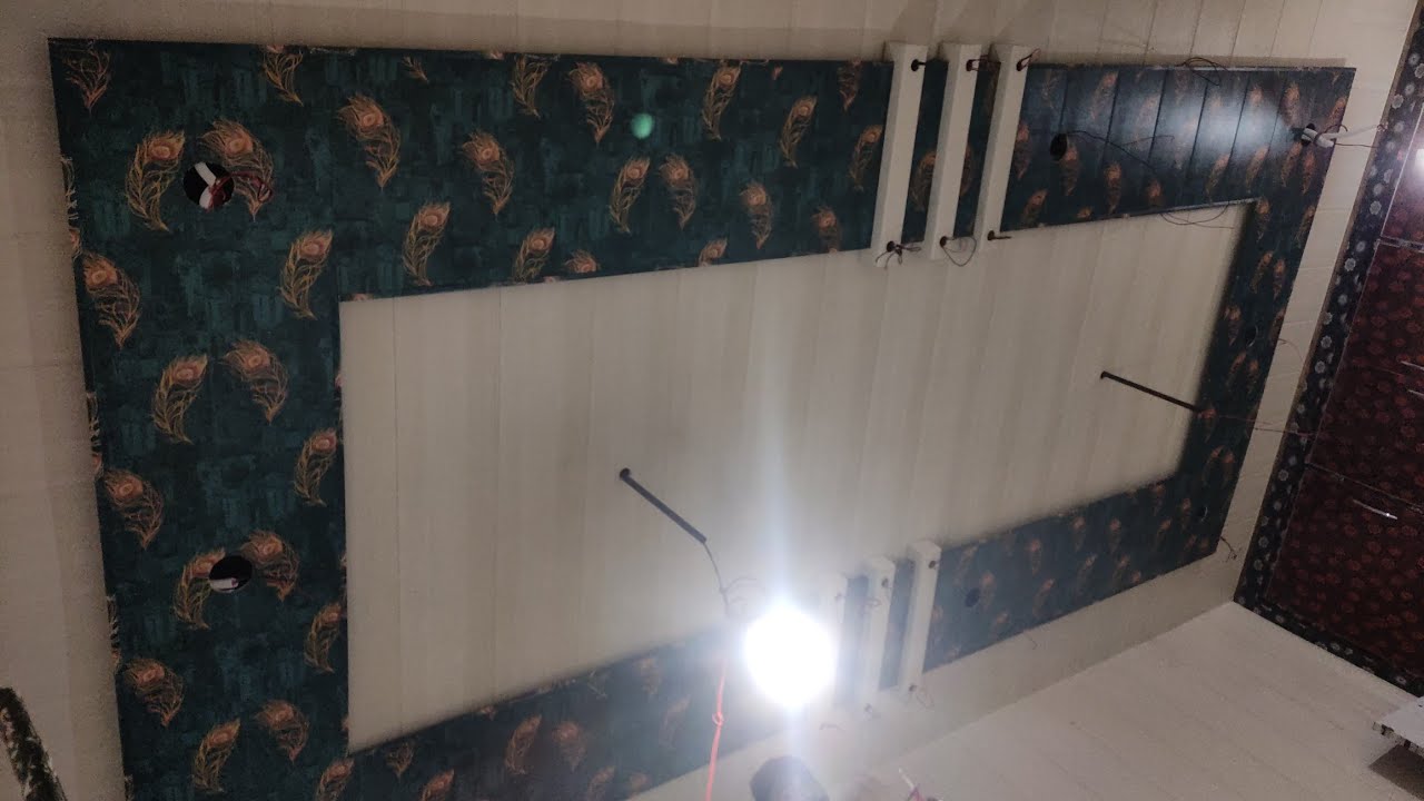 pvc three step celling design in bed room with rafter add bilaspur ...