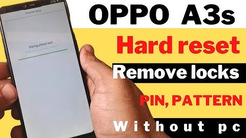 Oppo a3s hard reset Oppo all mobile hard reset 2023 without box without PC