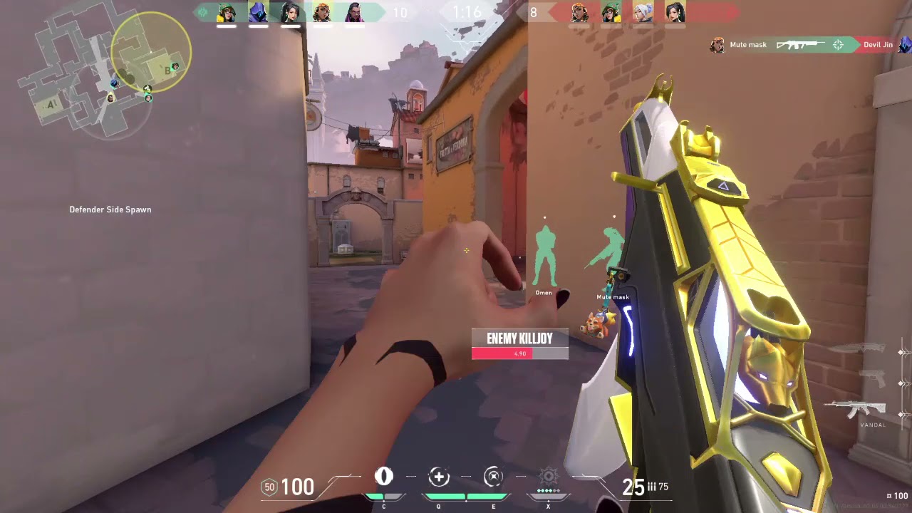 3 KILLS WITH PRIME VANDAL AND ONE WITH SPLINE PHANTOM