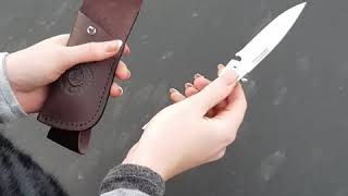 Видеоотзыв на Выкидной нож от нашего клиента