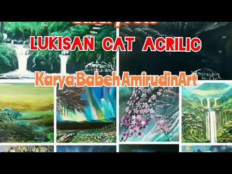  Lukisan  Cat  Akrilik  di Kanvas dan Talenan Babeh 