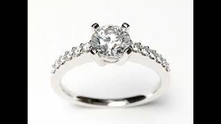 Bague solitaire diamants 0.50 ct Thomas H