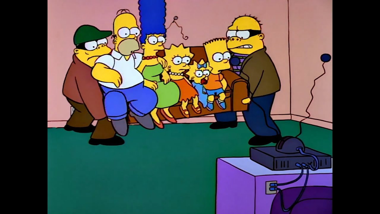 Simpsons Couch-Gag 03x10   Couch is Stolen