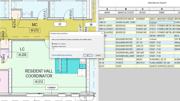Revit 2022: Multiple Values Indication