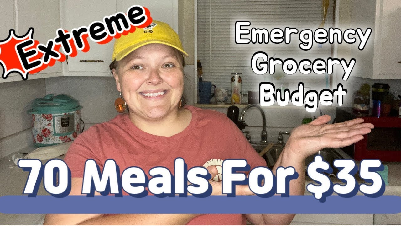 70 Realistic Meals for $35 | Extreme Emergency Grocery Budget Haul ...