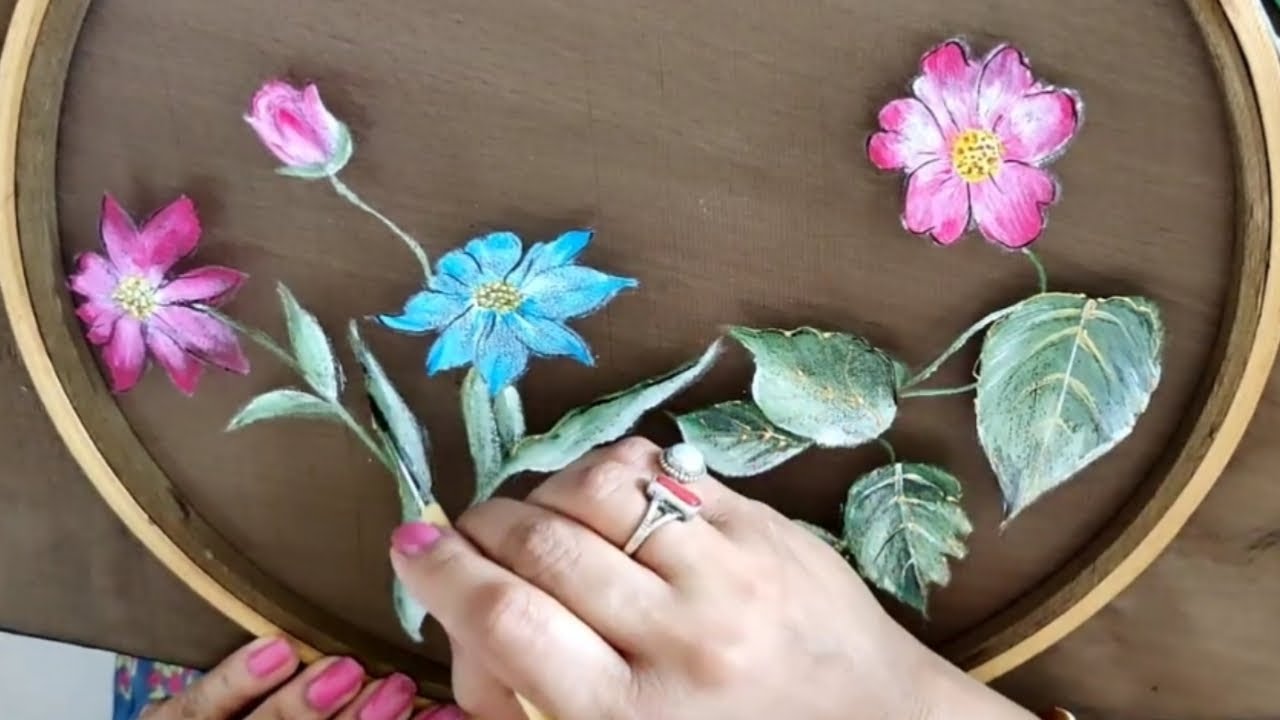 Easy Flower Painting How To Paint Flowers Acrylic Painting Step By Step Maxresdefault