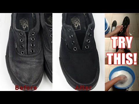 how to wash black vans