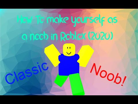 How to be dressed like a noob on Roblox (2020) - YouTube