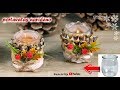 IDEAS CON TARROS DE VIDRIO DECORADAS NAVIDAD 2019 manualidad fácil y rápida con reciclaje cristal