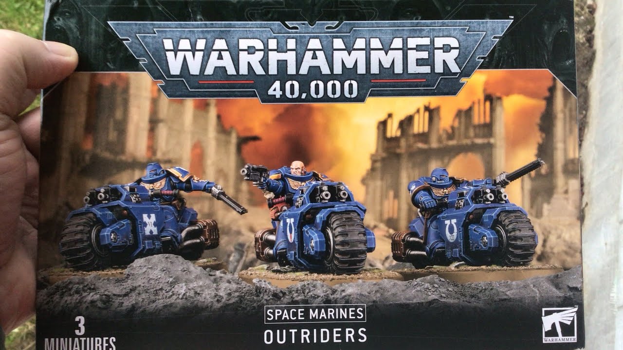 Warhammer 40k Space Marines Outriders - YouTube