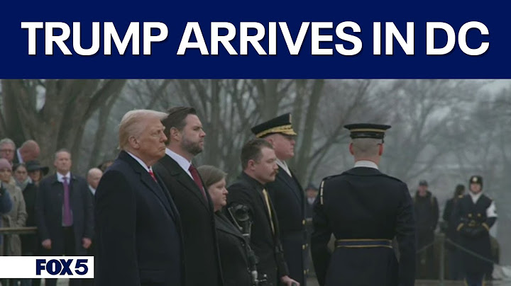 Trump arrives in DC ahead of inauguration