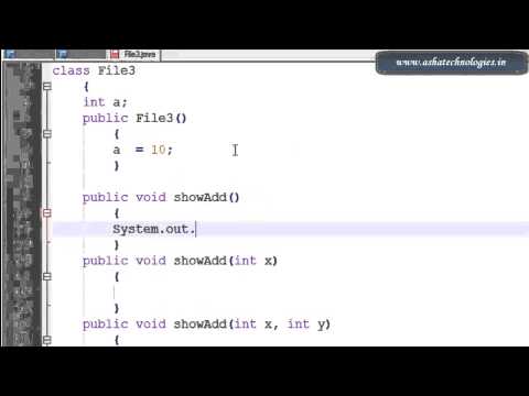 Java tutorials for beginners  10  java program for method overloading