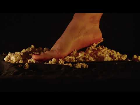 Flat Feet Stomping On POPCORN!