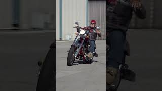 RIPPING Paul Sr's INSANE chopper in the OCC Roadhouse parking lot - Orange County Choppers