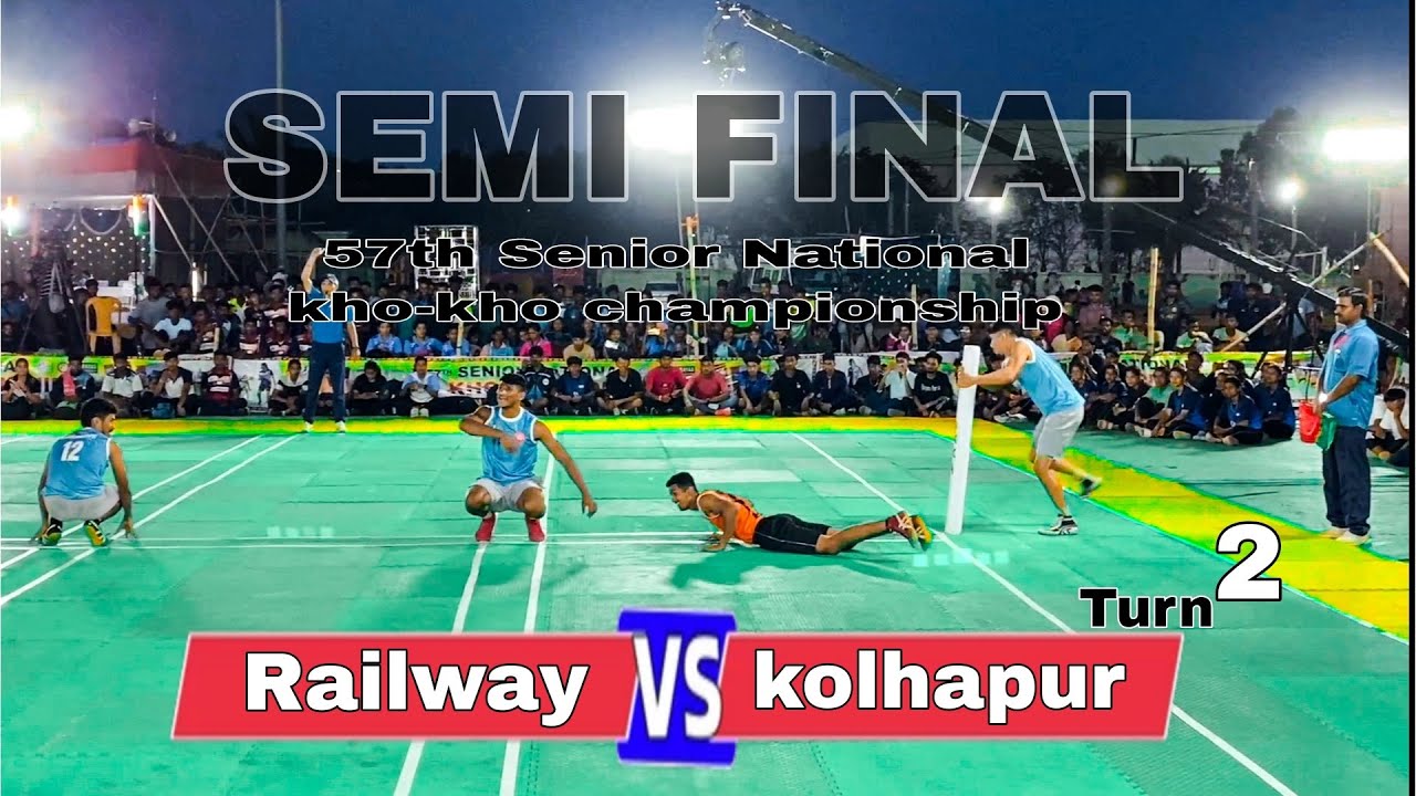 Railway vs Kolhapur  turn -2 semi-final match, 57th senior national championship,2024.25