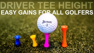 DRIVER TEE HEIGHT AFFECTS EVERYTHING Play Better Golf