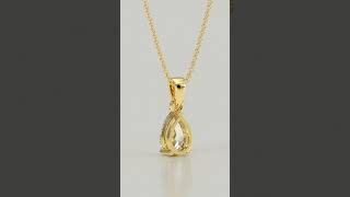Pear Solitaire Pendant  #diamond #necklace #luxuryjewellery #fashion #womensjewellery #trend #sydney