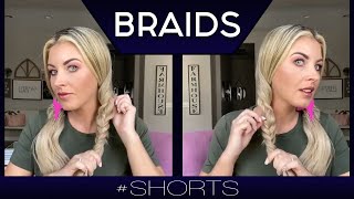 EASY BRAIDED HAIRSTYLES 🌼 Quick hair braids! #Shorts