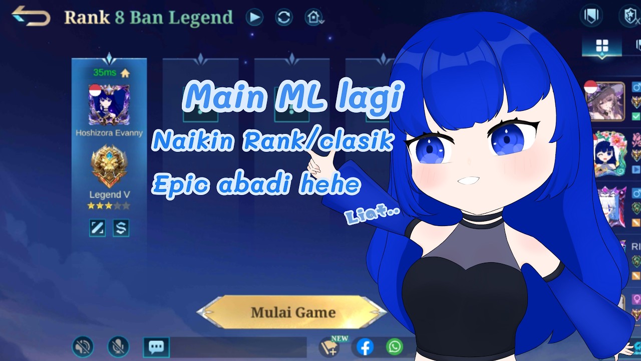 ~`- -`~Main ML bareng yok, legends hehee -_-"#vtuber #game #mlbb #mobilelegends #anomali