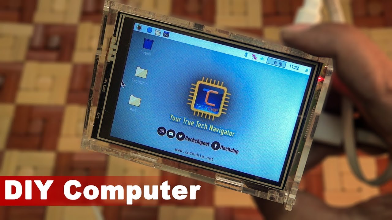 How to build portable PC using RPi3 | Easy LCD Display Setup in ...