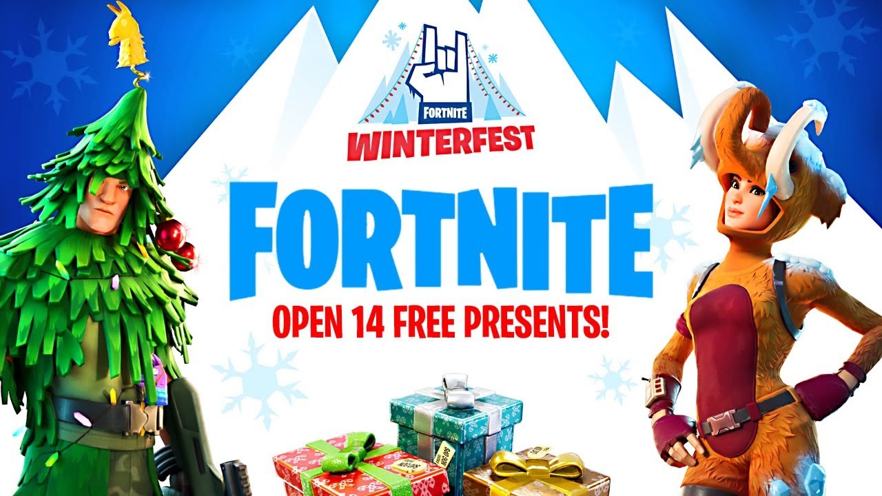 OPENING WINTERFEST PRESENTS!! (Fortnite Battle Royale) YouTube