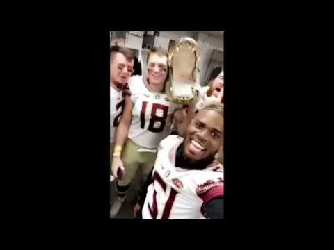 Warchant Watch Fsu Locker Room Celebration After Historic Win