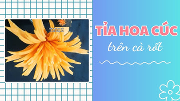 Cách Tỉa Hoa Cúc Trên Cà Rốt Đơn Giản Nhất | Mẹ Bảo Hân