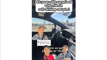 81-Year-Olds Surprised With Ride Part 2 🤣 + Funny Facts On Being Driven By A Driverless Taxi😜