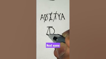 # ADITYA name logo # Design # Next name #shorts # By Rajbir