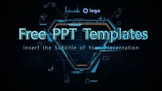 Deep Blue Technology Theme Powerpoint Templates  Google Slides Free