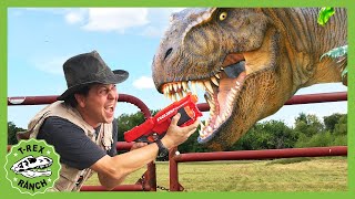 T-Rex Chase at Paddock | T-Rex Ranch Dinosaur Adventures for Kids!