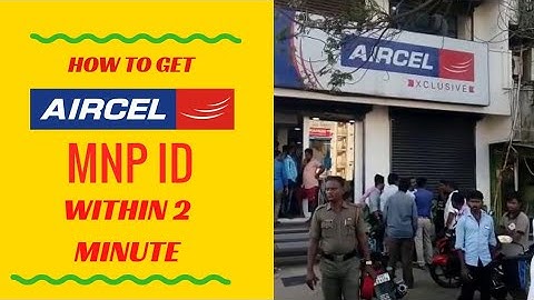 Get AIRCEL UPC(porting) ID Within TWO Minutes.